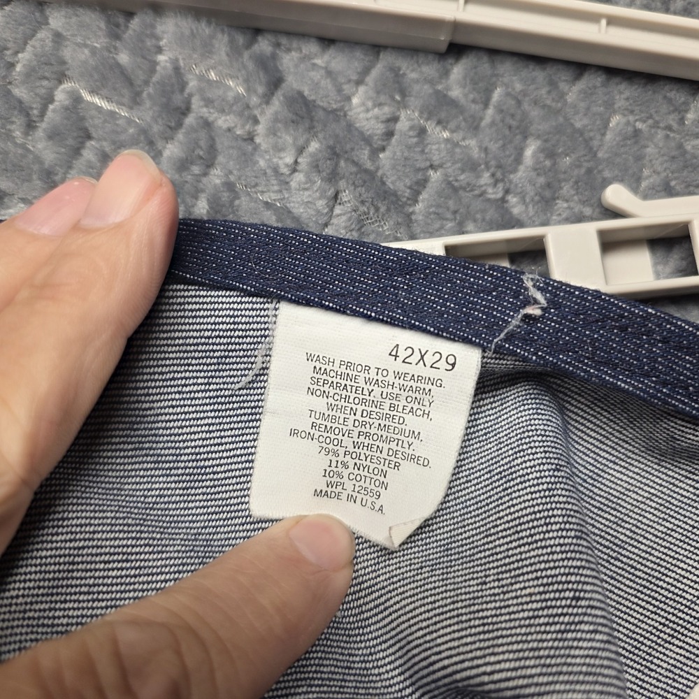 Vintage Montgomery Ward Sanforized Denim Bib Overalls Men's 42x29 Union Made USA - Picture 9 of 16